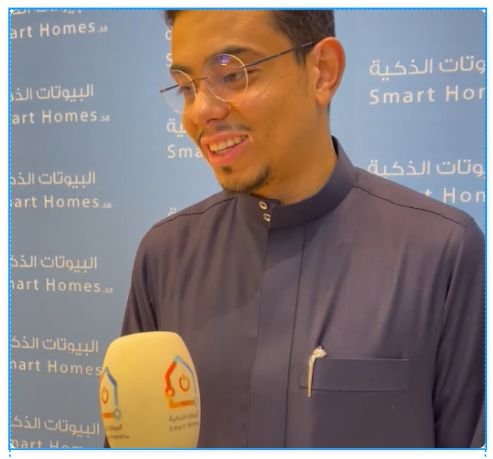عبدالله السبع خلال لقاء في البيوتات الذكية