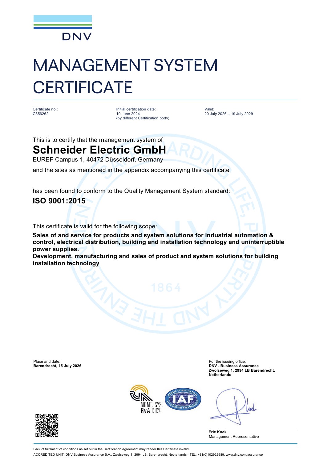 ISO 9001 - Schneider Electric