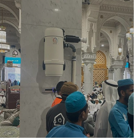 مشروع نظام مكنسة مركزية من البيوتات الذكية