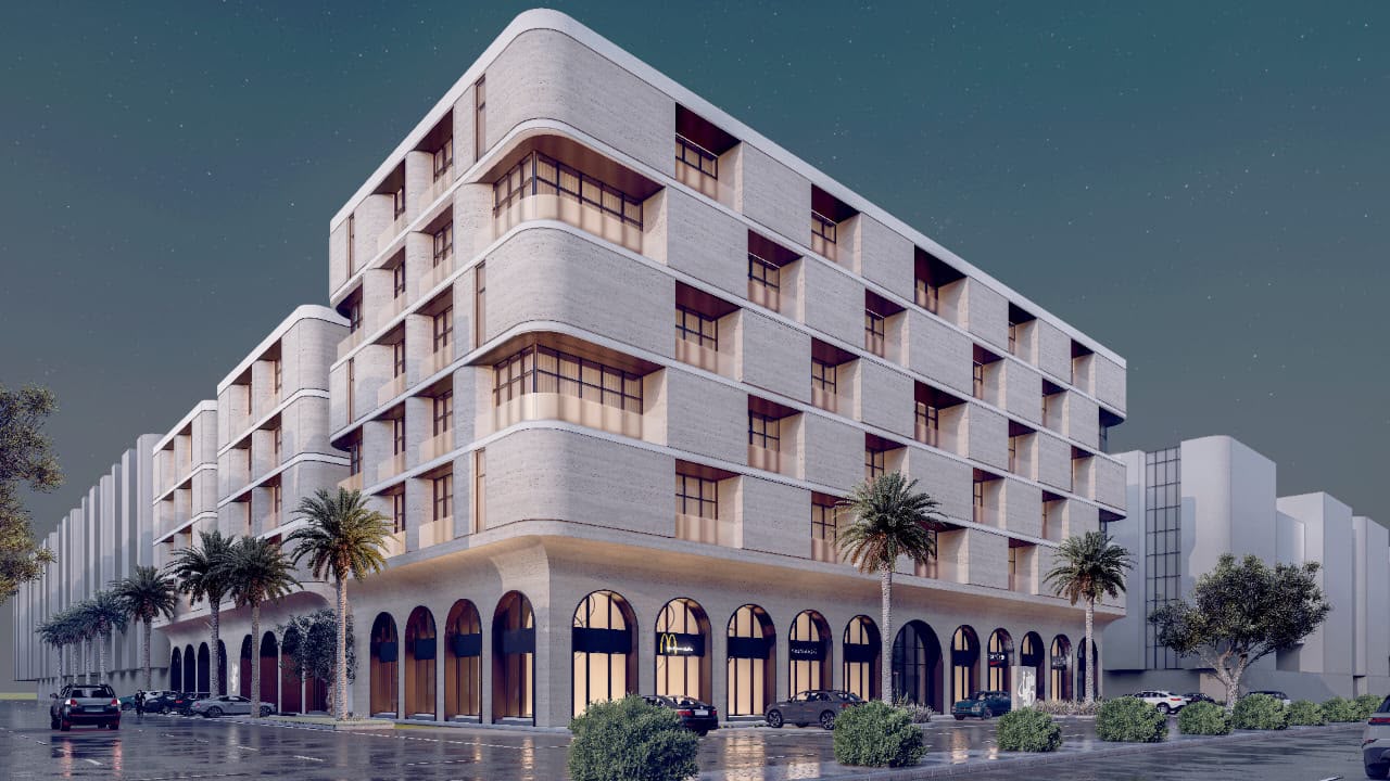 واجهة مشروع سكني من مشاريع البيوتات الذكية